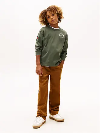 TOMMY HILFIGER | Jungen Langarmshirt | olive
